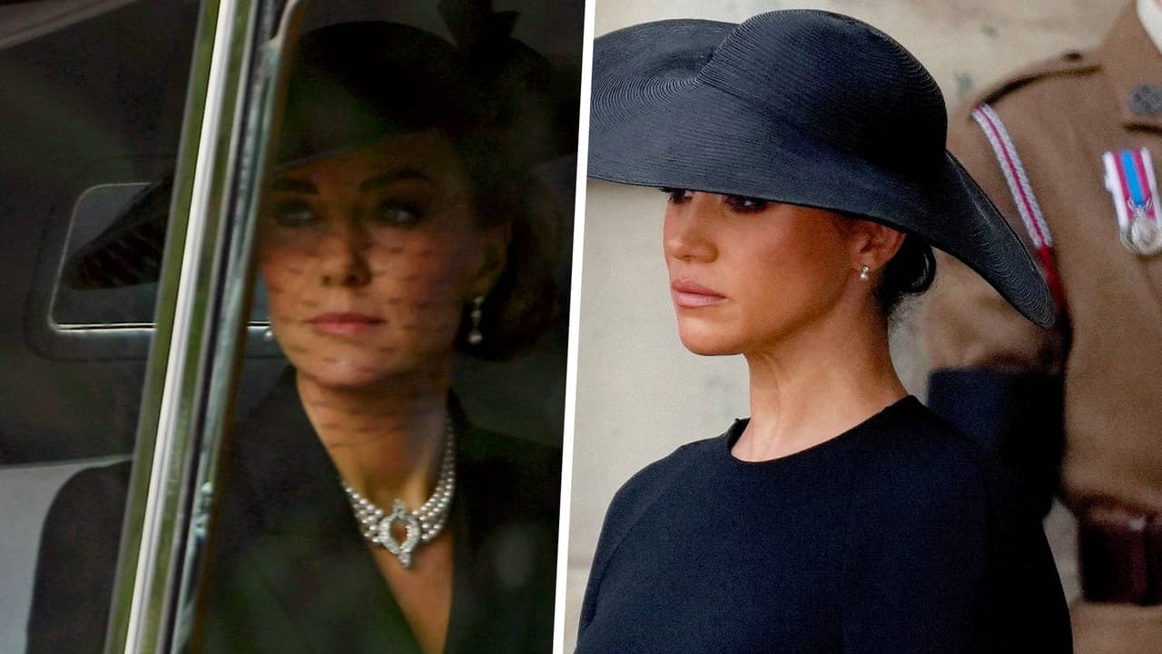 El collar de Kate y los aretes de Meghan: el significado de las joyas de la realeza en el funeral de Isabel II