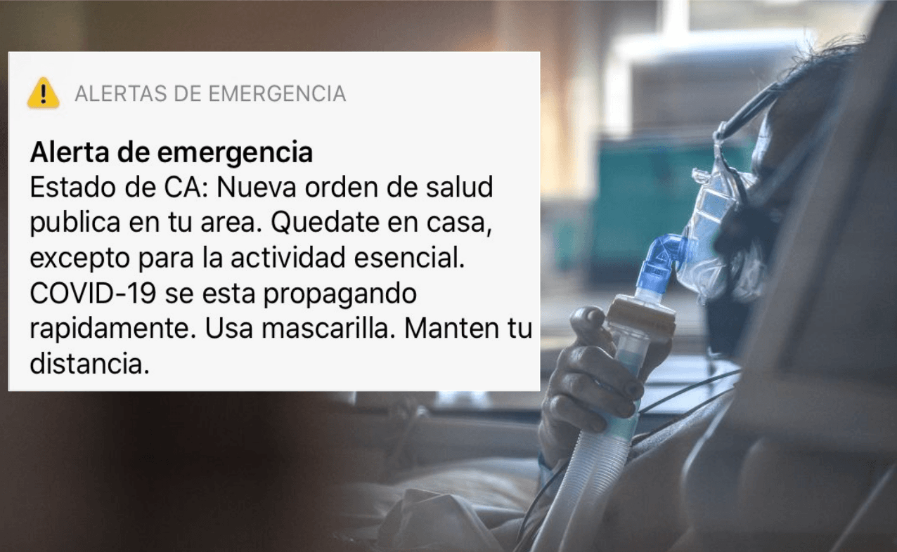 <b>21.- Alerta de emergencia </b>
<br>El Departamento de Salud de California envía nueva alerta de emergencia debido al agotamiento de las unidades de cuidados intensivos en dos de las cinco regiones establecidas por el estado para el control de la pandemia.