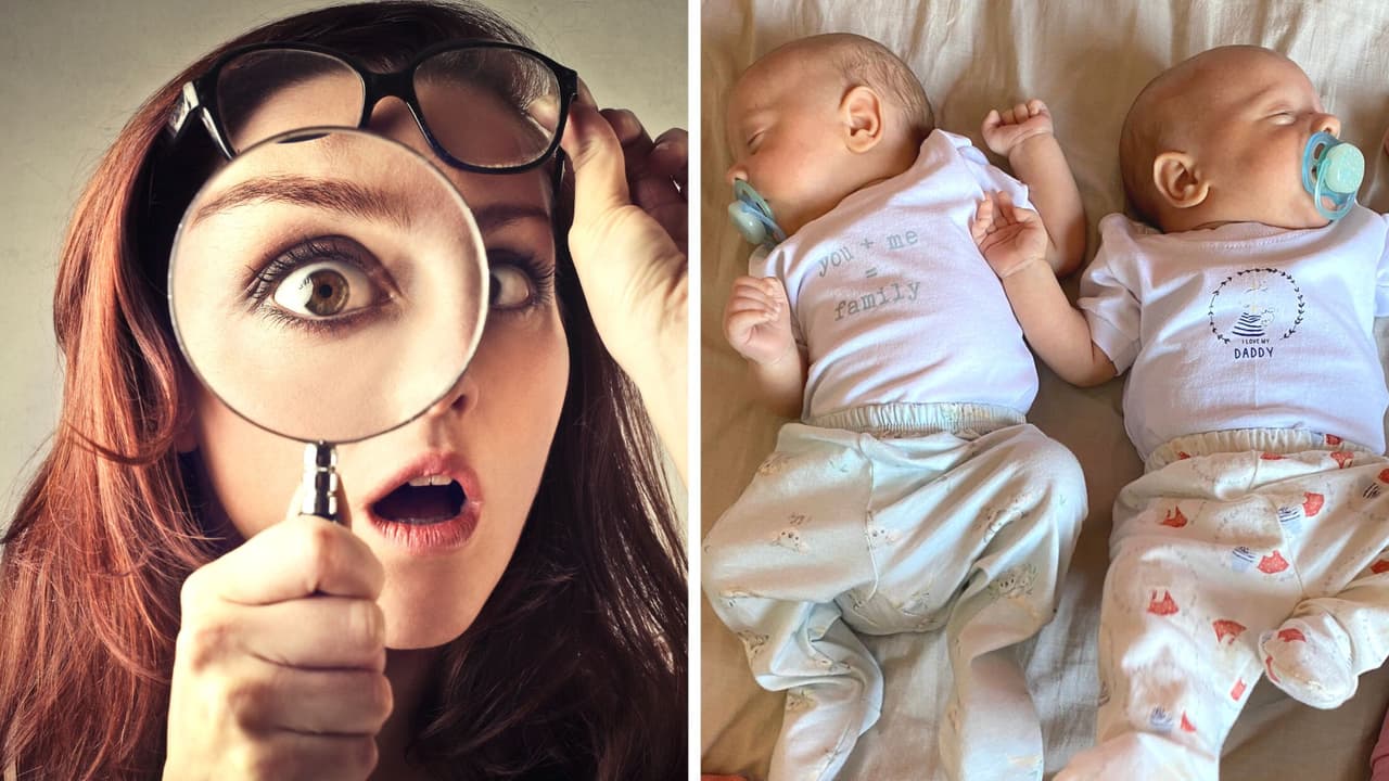 Madre de gemelos no logra diferenciar a sus hijos: va con la policía para saber cuál es cuál