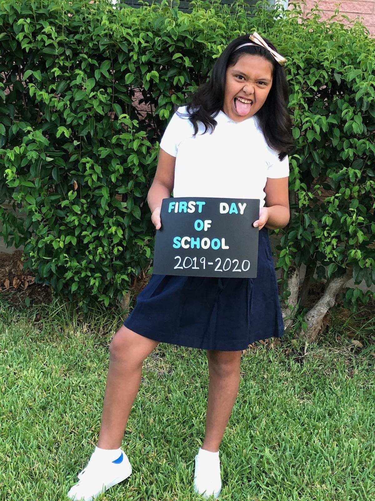 Nathalia Delabra, quinto grado.