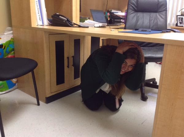 En el mega simulacro se llevó a cabo en punto de las 10:15 a.m. en todo el estado.