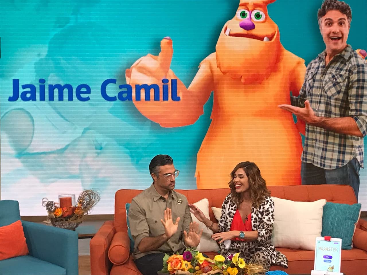 Comenzando por un juego que mezcla la realidad virtual con la realidad física, y para el cual Jaime Camil le prestó su voz a un simpático monstruo que enseña a los niños a hablar español.