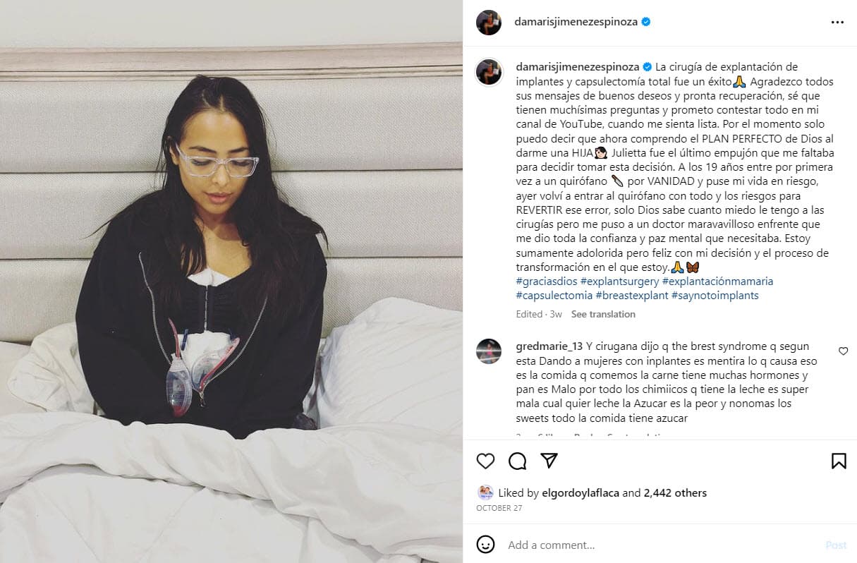 Damaris Jiménez, hermana de Alejandra Espinoza.