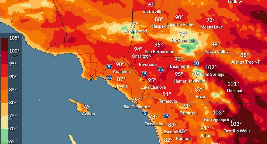 Ola de calor: temperaturas de tres dígitos regresan al sur de California en pleno otoño