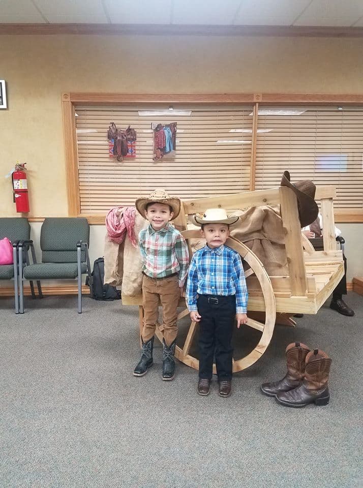 Ney González envió esta foto de sus niños.