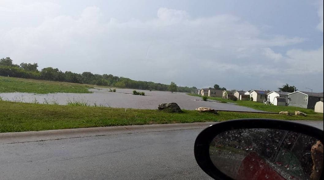 La audiencia compartió fotos del centro de Texas tras el paso de Bill.