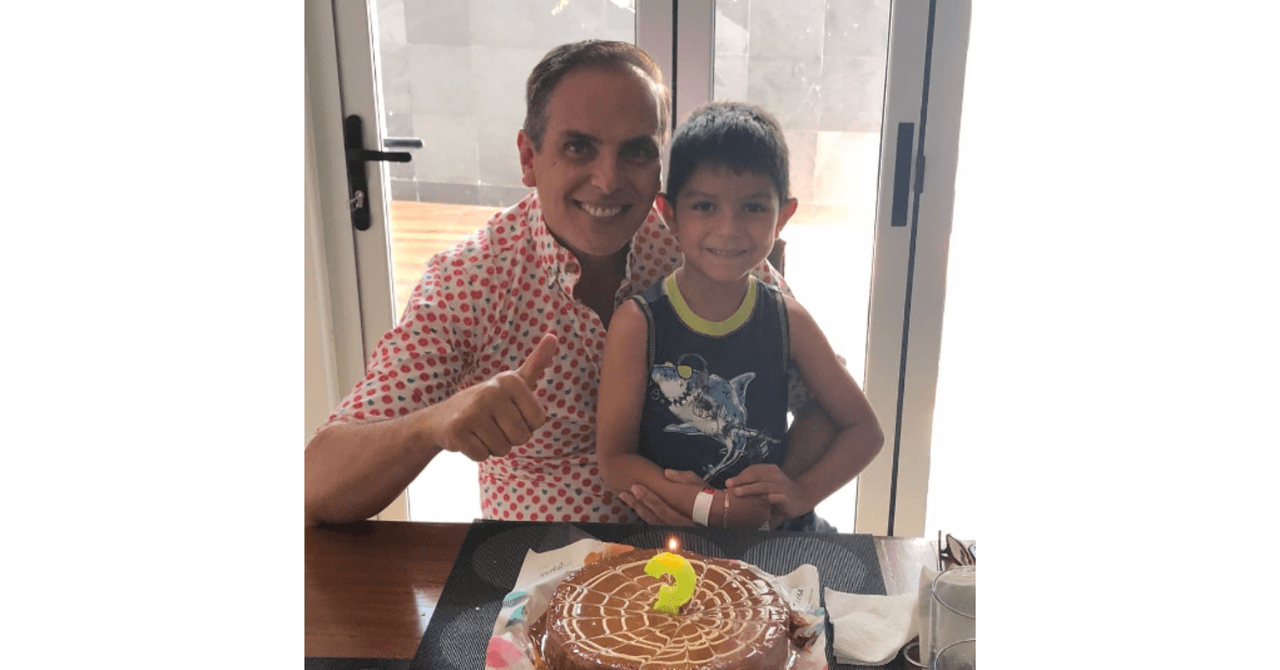 Xavier Ortiz y su hijo, Xavi