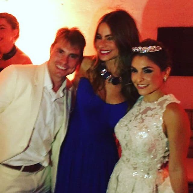 Sofía llegó lista para ponerle sabor a la boda de unos amigos.