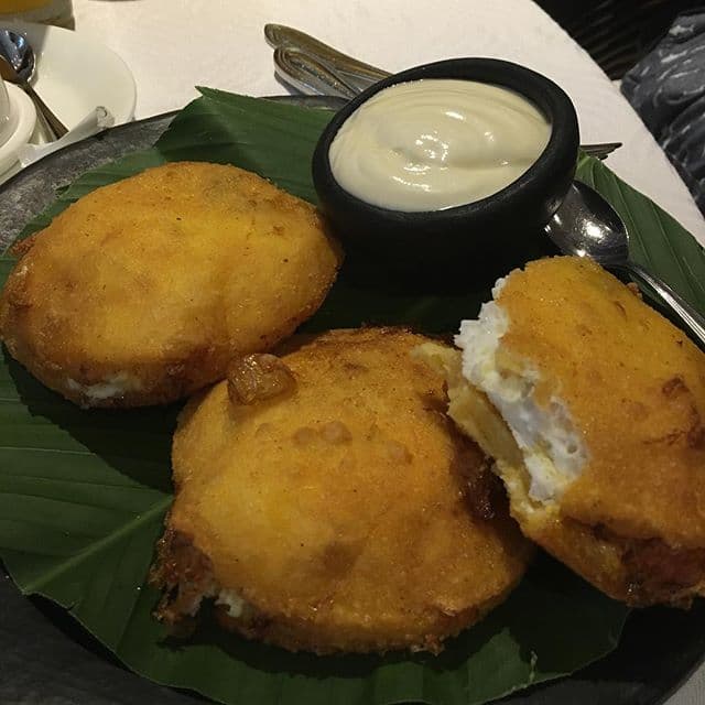 Unas arepitas para desayunar.