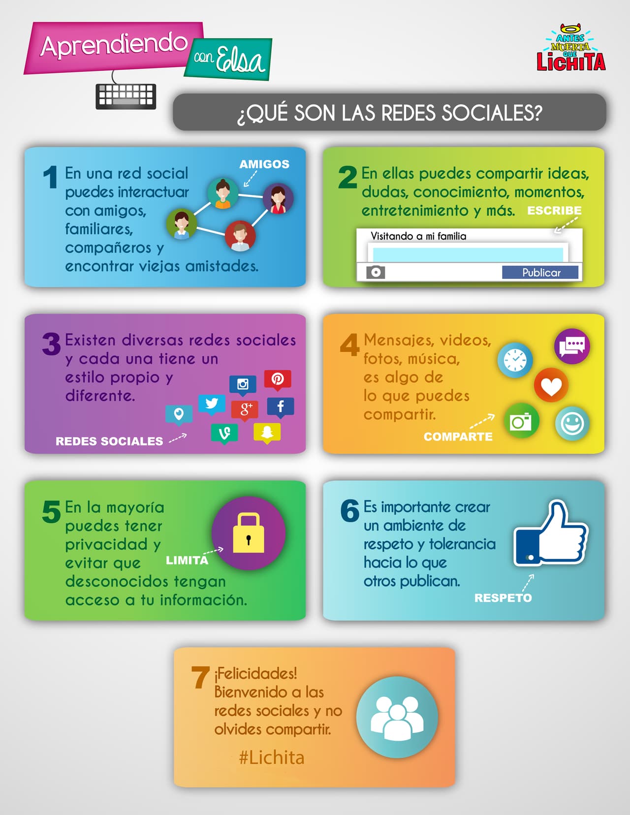 Aprendiendo Con Elsa: Aprende a usar las redes sociales