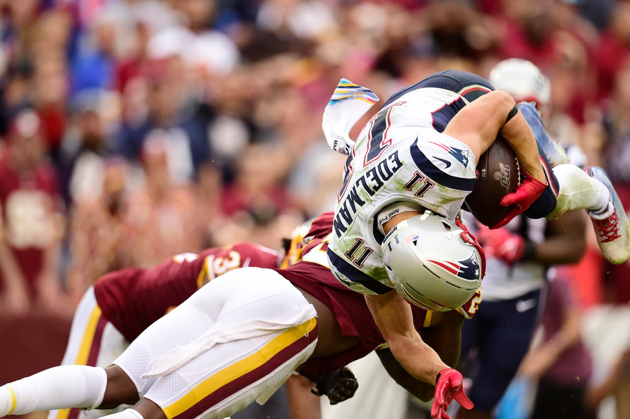 New England Patriots 
<b>33-7</b> Washington Redskins. Tremendo tacle de Landon Collins sobre Julian Edelman, quien es detenido en el aire.