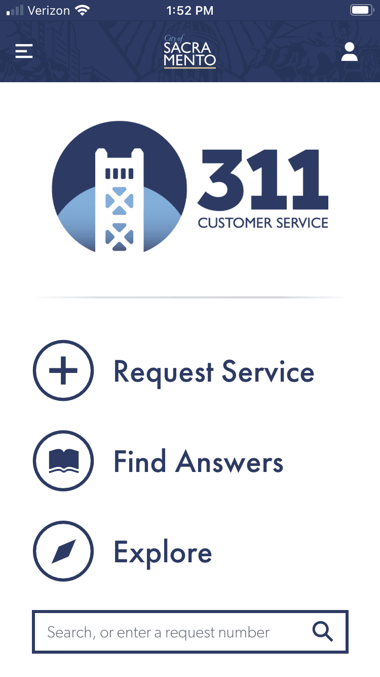 2- Haz clic en "Request Service."