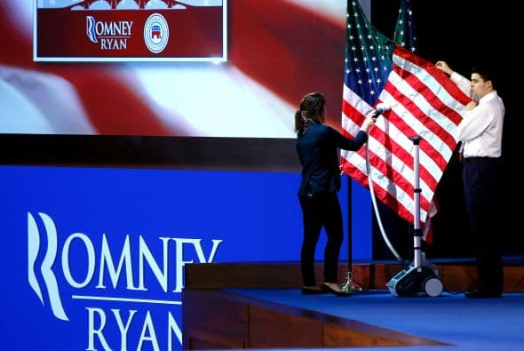Todo está preparado en el cuartel general del candidato republicano para "la gran noche", para "el gran evento de Romney", como lo llaman sus simpatizantes.