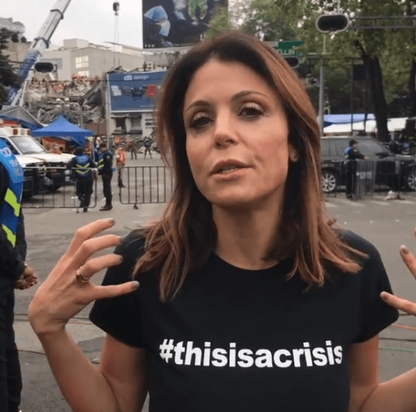 Su espíritu filantrópico también la llevó días antes a viajar a la Ciudad de México, esto tras el sismo de 7.1°Richter registrado el 19 de septiembre de 2017.