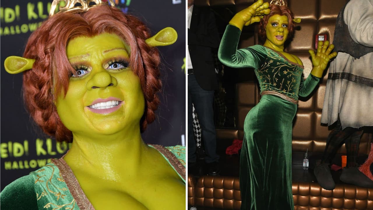 Heidi Klum disfrazada de Fiona para Halloween
