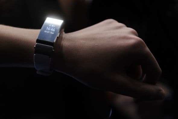 La Talkband B2 fue otro de los productos más destacados por Huawei en el MWC.