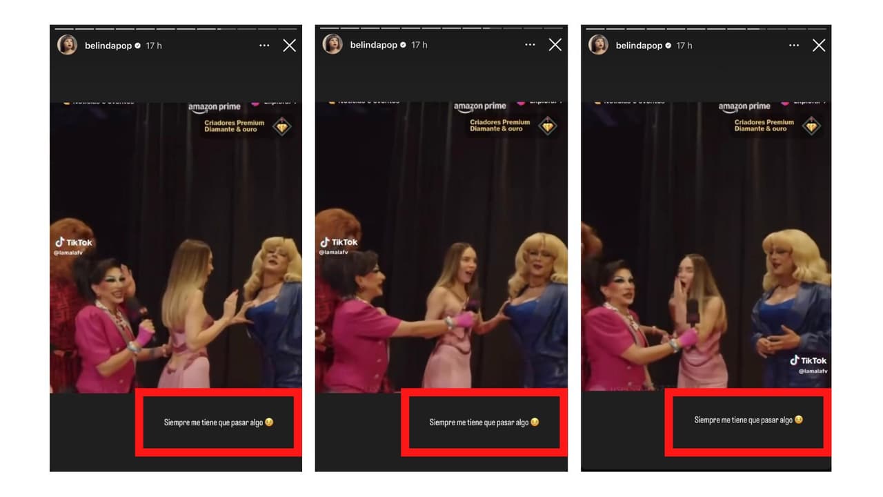 Así reaccionó Belinda al bochornoso momento que vivió.