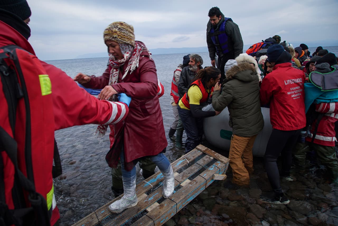 En enero han llegado a Europa 54,500 refugiados a través del Mediterráneo.