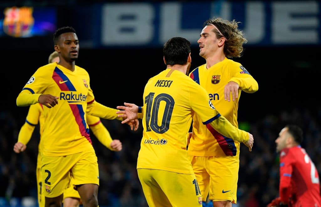 Tras una gran visión de Lionel Messi filtra la bola a Semedo y este le pone medio gol a Antoine Griezmann.