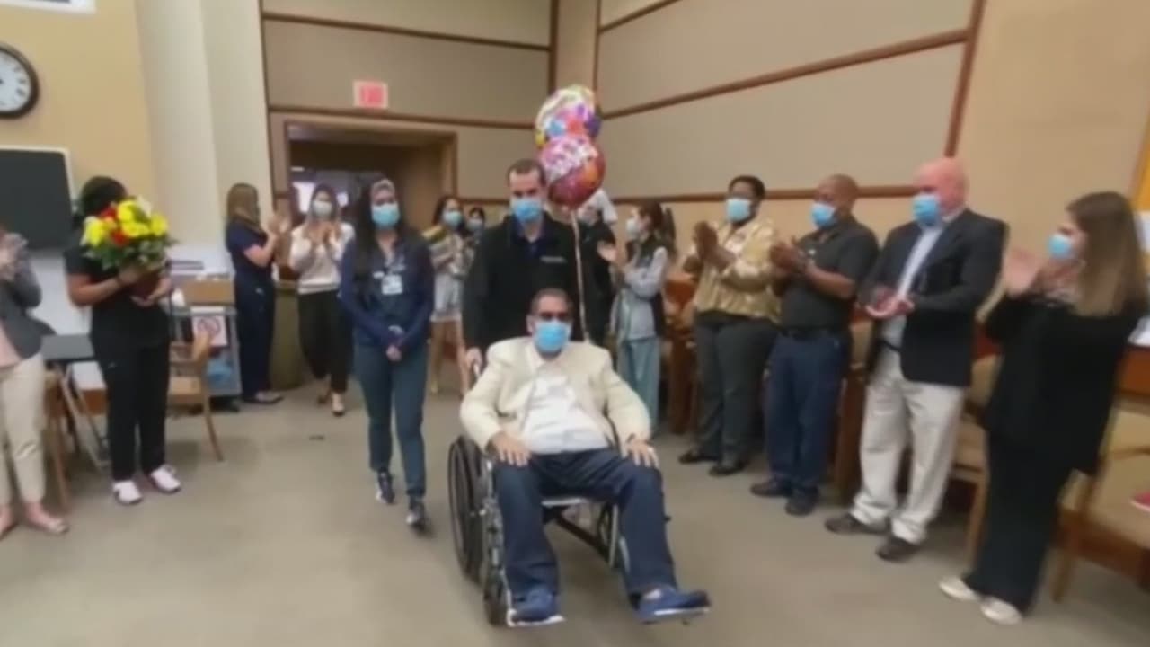 Tras 4 meses al borde de la muerte, sale de un hospital en Miami un paciente que venció el coronavirus
