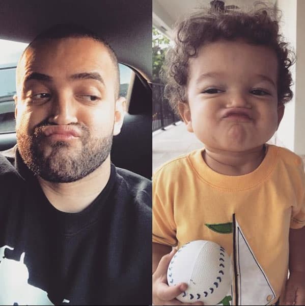 <b><a href="https://www.univision.com/shows/pequenos-gigantes/nacho-es-juez-en-pequenos-gigantes#rel">Nacho</a></b>, nuestro juez de 
<b><a href="https://www.univision.com/shows/pequenos-gigantes/al-ultimo-grito-de-la-moda-los-hijos-de-nacho-y-galilea-no-son-los-unicos-fashionistas-fotos">Pequeños Gigantes</a></b>, es papá de 4 niños. Matías es el más pequeño y hace los mismos gestos que su padre.