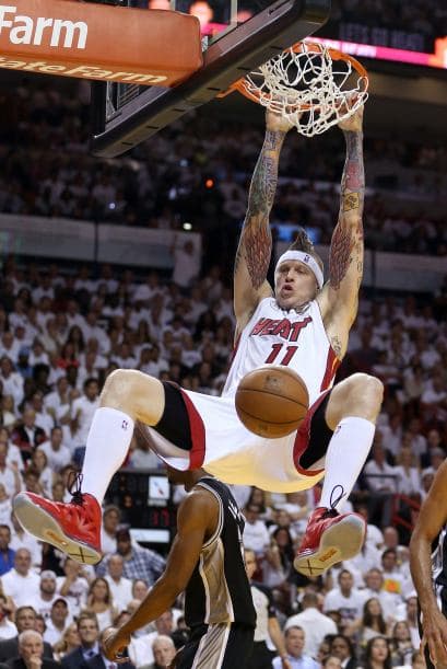 En cambio, Chris Andersen, volvió a demostrar su poderío en la pintura.