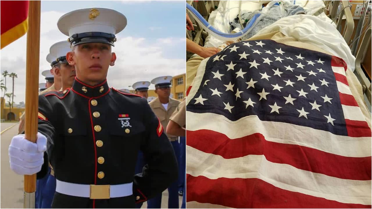 Los médicos desconectan al marine Carlos del respirador artificial