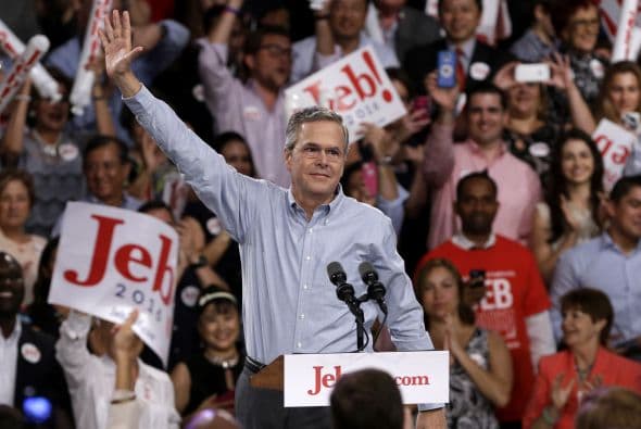 “Tomaremos las riendas de nuestro futuro en este país nuevamente", dijo Jeb Bush, el undécimo aspirante a la Casa Blanca por el partido republicano.