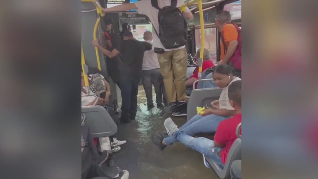 Tormentas vuelven a provocar inundaciones en NYC, Reserva Federal baja la tasa de interés y más