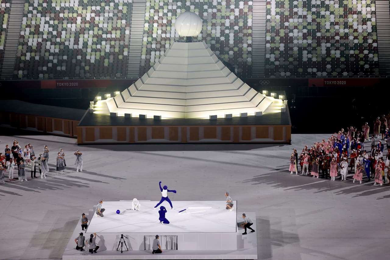 La presentación de todos los pictogramas fue uno de los números más ovacionados de la noche en la ceremonia de inauguración.