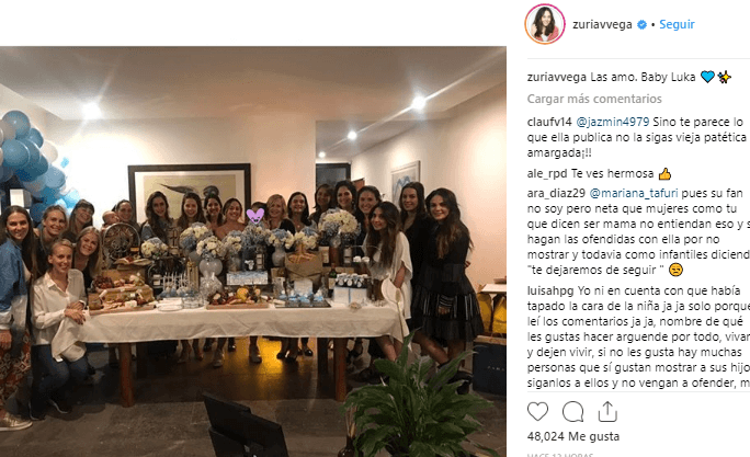 Aunque no dio muchos detalles del festejo, la actriz de Mi marido tiene más familia estuvo acompañada también de sus mejores amigas.