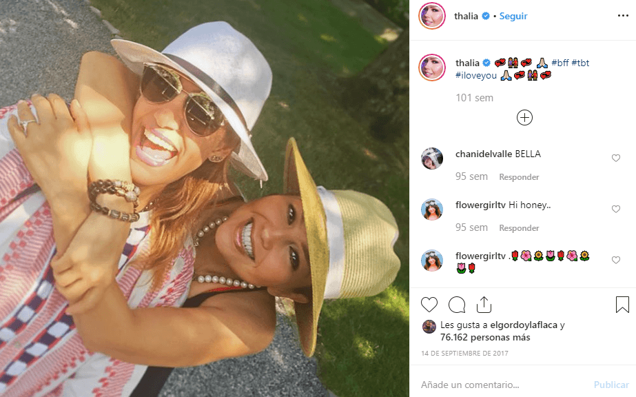 Ese día, Thalía compartió en sus redes sociales una imagen abrazando a Lili Estefan en señal de apoyo.