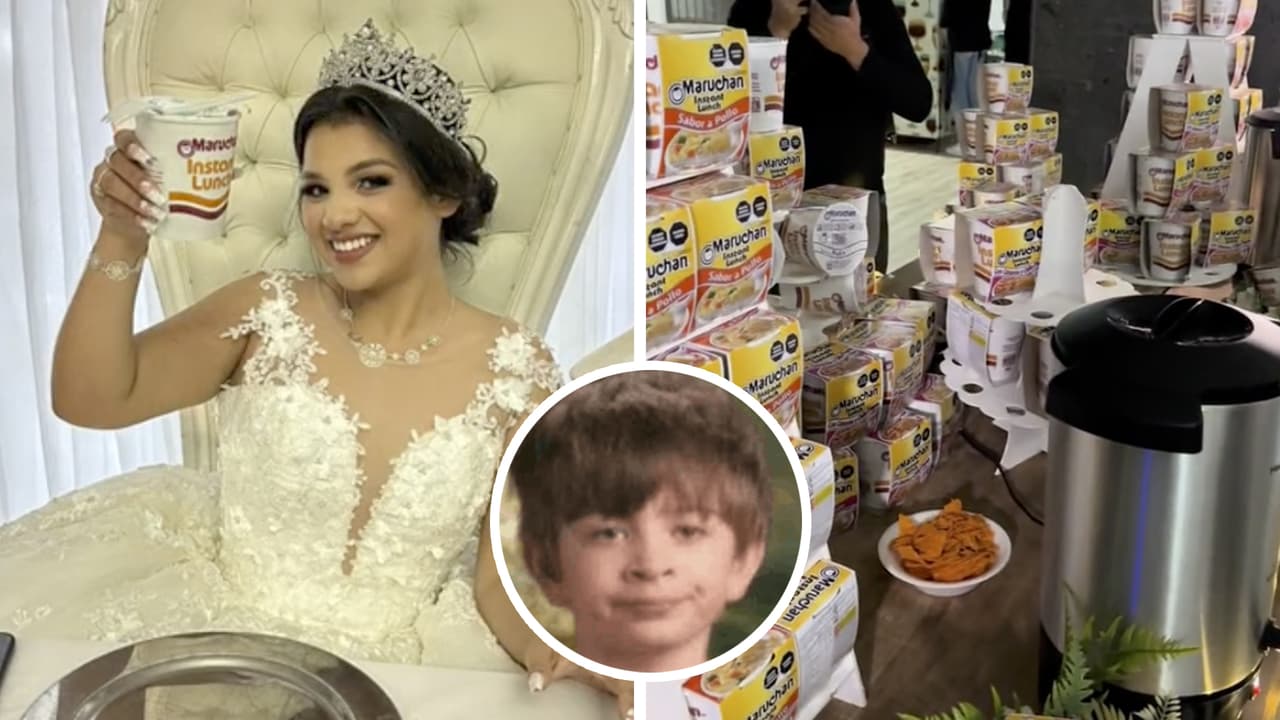 Novios dan sopas Maruchan en su boda y los tachan de tacaños