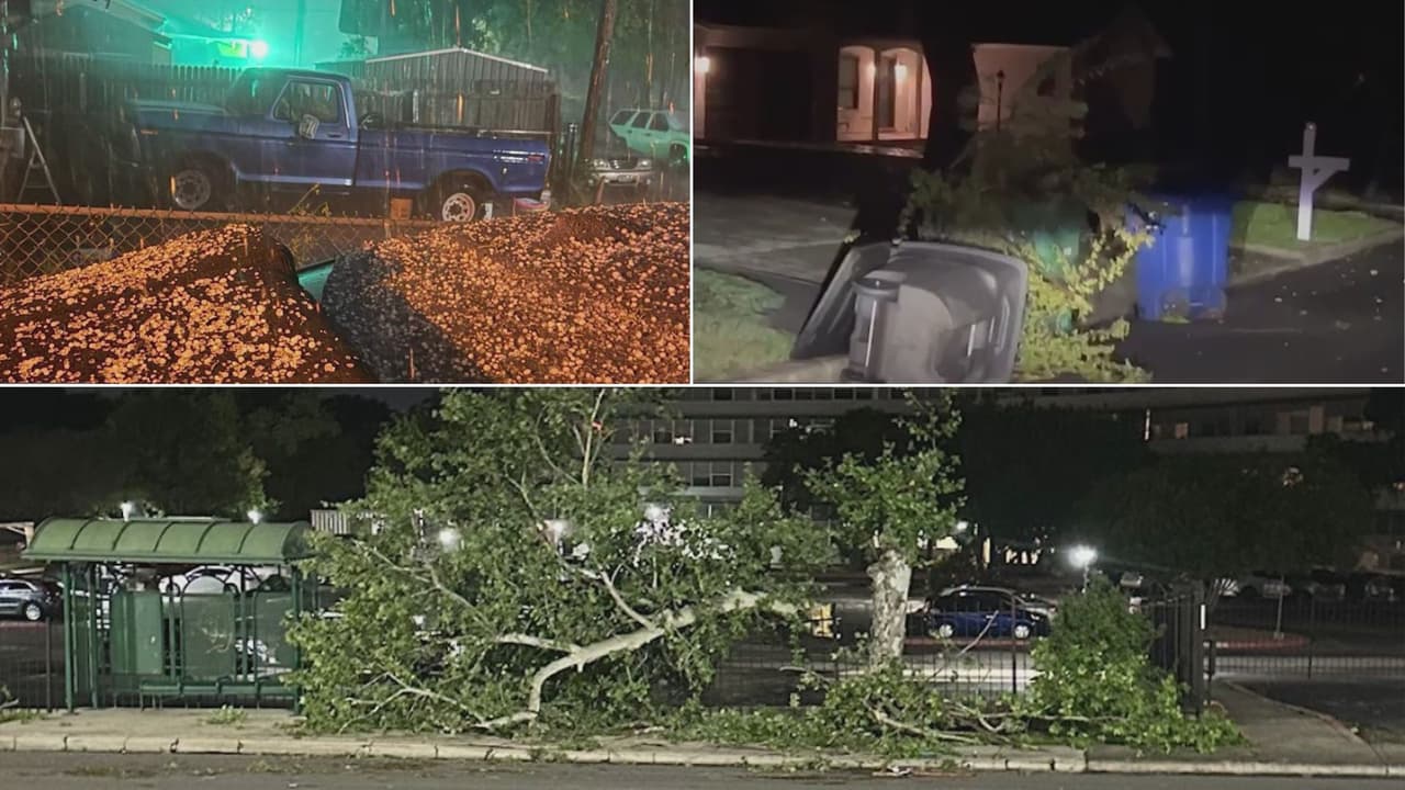 Tormentas severas y granizo dejan daños en su paso por San Antonio