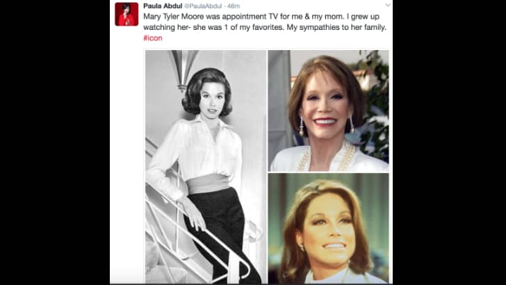 "Crecí viéndola y era una de mis favoritas", expresó la cantante y bailarina Paula Abdul.