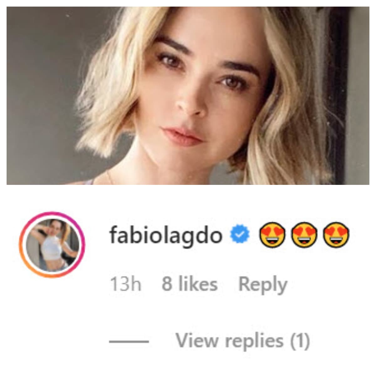 Su cuñada, la actriz 
<b><a href="https://www.univision.com/famosos/megan-esta-divina-fabiola-guajardo-suena-con-el-momento-de-poder-cargar-a-la-bebe-de-michelle-galvan-video" target="_blank">Fabiola Guajardo</a></b>, también le dejó cariñosos emoticonos. 
<br>