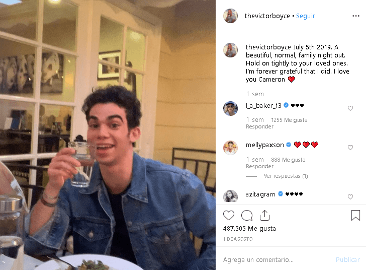 En un adelanto de la conversación que Víctor y Libby Boyce concedieron al programa '
<b><a href="https://youtu.be/G_mHpHf1BUc" target="_blank">Good Morning America'</a></b>, los padres de Cameron describieron cómo fue la última noche con el joven actor.