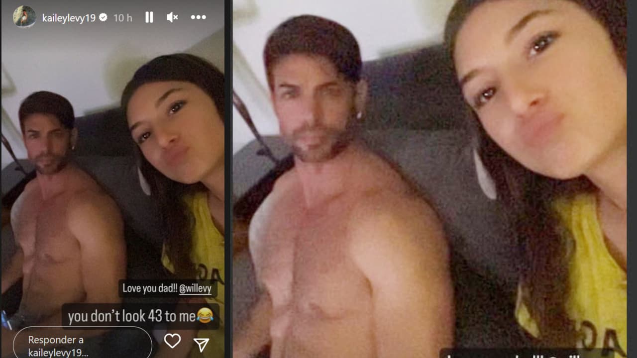 Así presumió la hija de William Levy al actor, destacando el estado físico en que se encuentra el cubano a los 43 años.