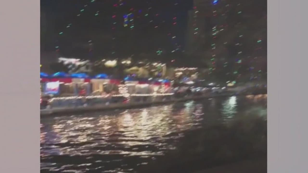 Visitantes en el Paseo del Río captaron el momento en el que un hombre abrió fuego afuera de un restaurante de comida rápida.