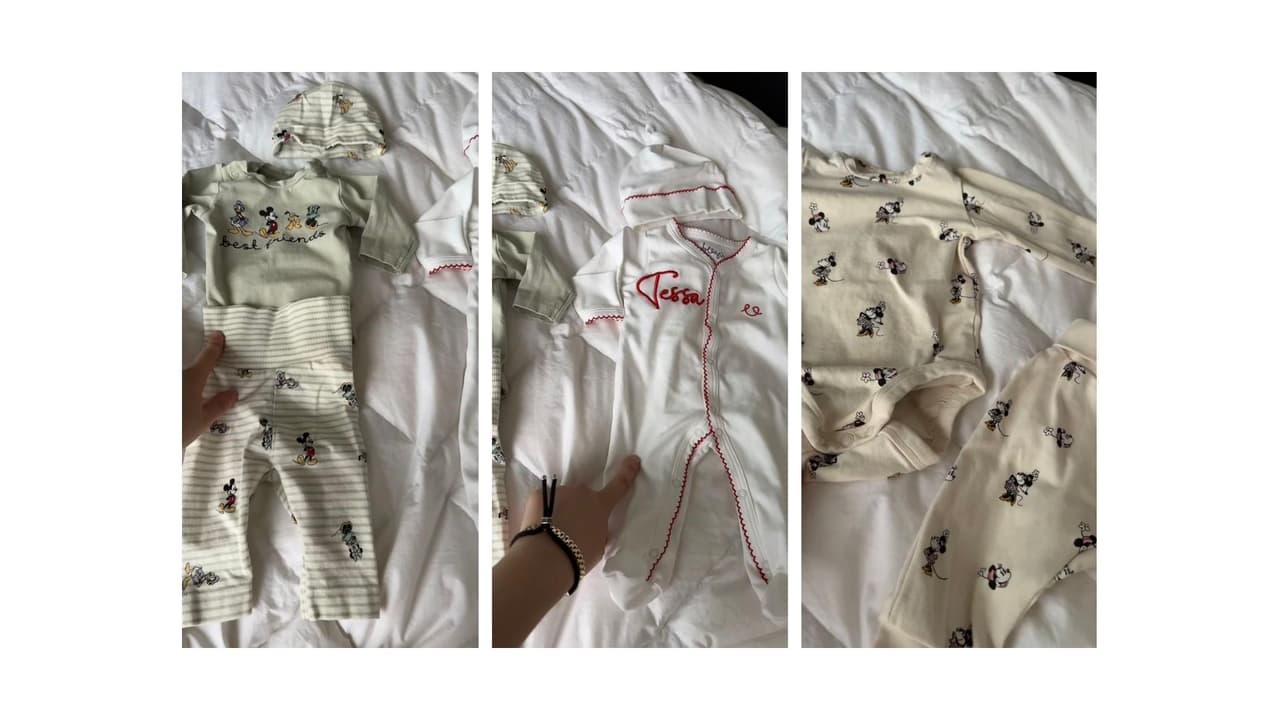 Los mamelucos que usará Tessa en el hospital.