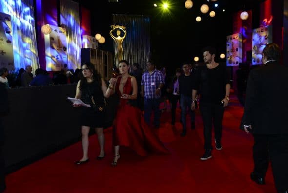 Muchos de sus seguidores aguardaban impacientes que sus ídolos pasaran por ahí.