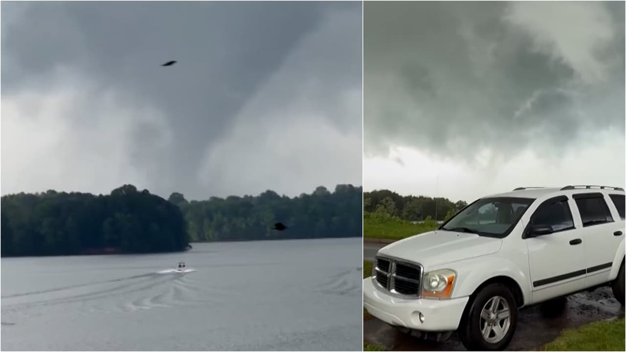 Captan tornado EF1 con vientos de hasta 90 millas por hora en el condado Hall