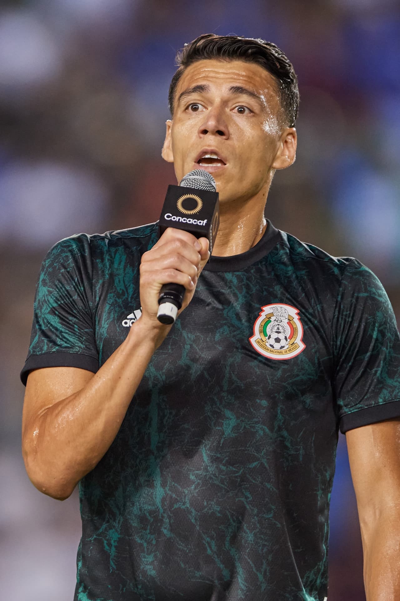 Antes de que iniciara el partido, Héctor Moreno como capitán de la selección mexicana envió un mensaje de respeto para evitar el grito discriminatorio.