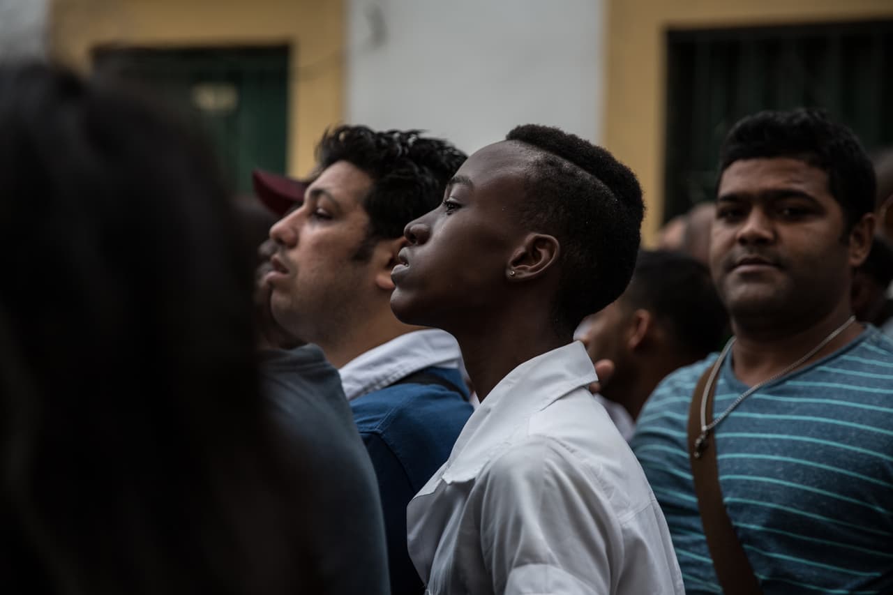 La seguridad en la isla se incrementó exponencialmente durante la visita del mandatario y muy pocos pudieron verlo a su paso.