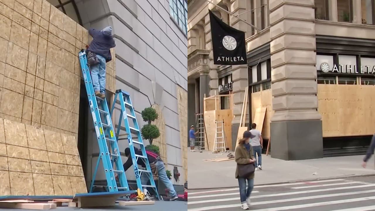 Las tiendas más lujosas de Nueva York se preparan para los posibles disturbios del día de elecciones