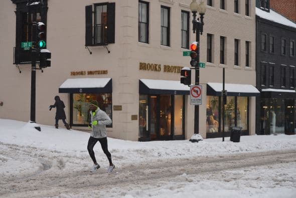 Calles casi vacías. Millones de personas en el noroeste del país se quedaron en sus casas el jueves.