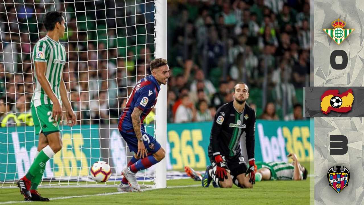 ¡Triste debut! Guardado y el Betis recibieron goleada del Levante