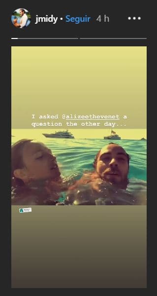 James Middleton también hizo de dominio público un clip, previo a su propuesta de matrimonio para Alizee.