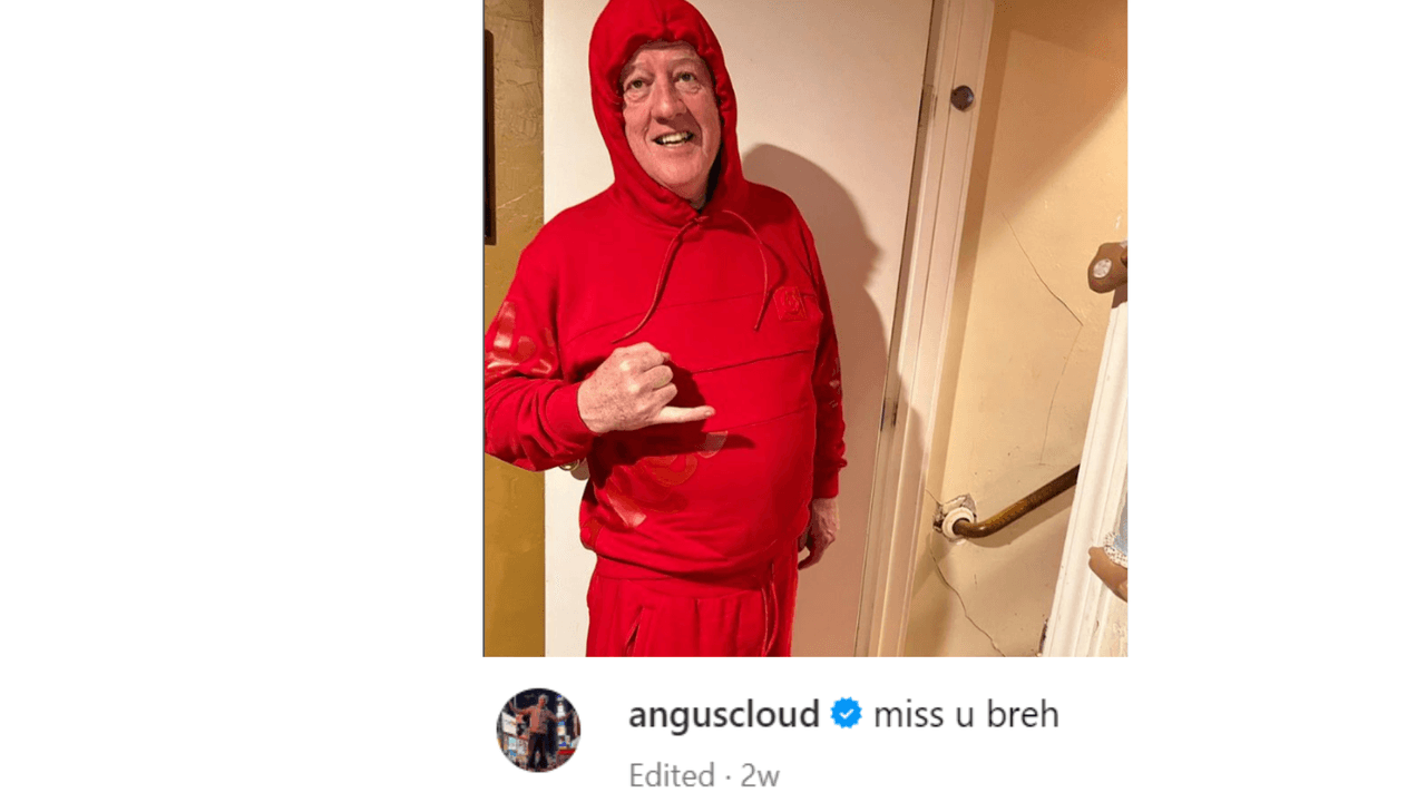 Angus Cloud expresó que extrañaba a su papá semanas antes de su muerte