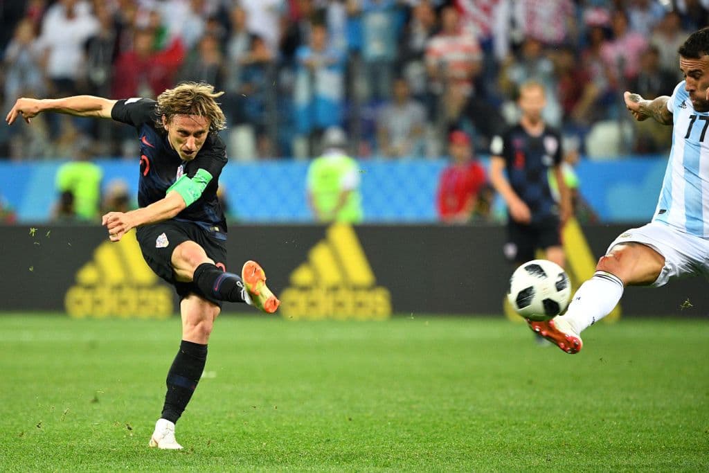50.-Luka Modric (Croacia) al minuto 80. Argentina 0-2 Croacia.